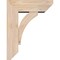 Ekena Millwork Thorton Slat Smooth Bracket w/ Offset Brace, Douglas Fir, 5 1/2"W x 14"D x 18"H BKT0604X14X18THR06SDF - alternate 2